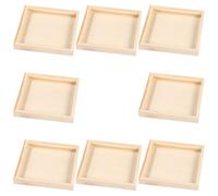 Hemobllo 8 Pièces Plateaux de Tri Bois pour Puzzle Cubes Plateau de Rangement Stable et Empilable pour Organiser de Puzzle et Activités Créatives Garçon Fille