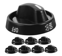 Hemobllo 8 Pièces Poêle à Gaz à Bouton Casseroles Et Poêles à Poignée Amovible Wok Boutons De Four De Remplacement Boutons De Cuisinière Universel Haut Autocuiseur Prestige Plastique Black