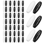 Hemobllo 80 Fermoirs de Sécurité à Rupture pour Bracelets et Colliers DIY Connecteurs Plastiques Miniatures 02 CM 40 Noirs 40 Blancs Accessoires pour Création de Bijoux et Cordons