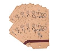 Hemobllo 80 Pièces Étiquettes Kraft pour Cadeaux et Décoration de Fête Mini Tags Papier Écrits pour Emballage Présent DIY Mariage Anniversaire et Favoris