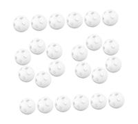 Hemobllo 80pièces Billes de Hochet Plastique Blanc pour Création de Jouets Peluche Réparation de Hochets Garçon Fille