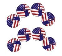 Hemobllo 8pièces Épingle à Drapeau Américain Broche Patriotique Émaillée Statue Liberté Pour Vêtements Sacs Accessoires De Fête Jour De Indépendance