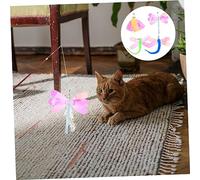 Hemobllo 8pièces Jouet Libellule pour Chat de Recharges pour Bâtonnets Jouets Éveil pour Chaton Stimule Instinct de Chasse