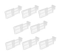 Hemobllo 8Pièces Organisateur de Réfrigérateur Cloison Ajustable pour Porte Latérale Séparateur Pratique pour Bouteilles et Canettes Rangement Optimisé et Espace Maximisé Accessoire