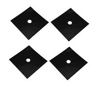 Hemobllo 8pièces Protège Plaque De Cuisinière Réutilisables Noir Tapis De Anti-adhérent Pour à Avec Central Pour Brûleurs