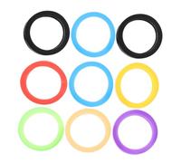 Hemobllo 9 Pièces Capuchons de Clés Silicone Élastique Multicolores pour Clés Maison Protection Antirayures Identification Facile
