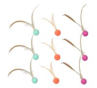 Hemobllo 9 pièces Kit de Jouets Elastiques Interactifs pour et Chiens Balles Rebondissantes pour Jeux Intérieurs et Extérieurs Stimule Activité et Renforce Lien Animaux