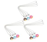 Hemobllo 9pièces Collier Donut Raffiné Accessoire Amitié Portable Cadeau Anniversaire pour Meilleures Amies