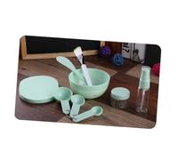 Hemobllo 9pièces Kit Outils Pour Masque Facial Vert Avec Bol De Mélange Spatule Brosse Éponge Et Flacons Pulvérisateurs Pour Soin Et Modelage Du Visage