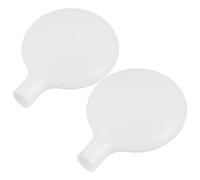 Hemobllo Abat-jour de Lampadaire en Acrylique Blanc, Compatible G4, Élégant et Polyvalent, Lot de 2 pour Lampe sur Pied Salon Design