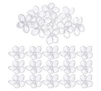 Hemobllo Abat-Jour Décoratif 5Mm pour Guirlandes Lumineuses LED, Lot de 80 Fleurs de Cerisier en Plastique Transparent, pour Décorations Suspendues et Événements en Extérieur