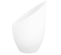 Hemobllo Abat-Jour en Plastique Incliné Style Rétro Blanc Petit Abat-Jour Cylindrique Trou Central 35 MM Accessoire D’Éclairage pour Plafonnier et Applique Murale Diffuseur Lumineux