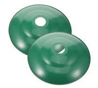 Hemobllo Abat-Jour Industriel en Émail Imperméable 30 CM Lot de 2 pour Lampe d'Atelier et Jardin, Protection d'Ampoule pour Éclairage Extérieur et Usage Domestique
