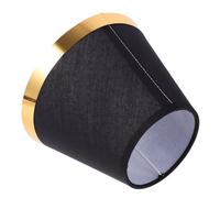 Hemobllo Abat Jour Tissu Noir Compact pour Lampe de Table Diffuseur de Lumière Doux Adapté pour Salon Chambre et Décoration Intérieure Moderne