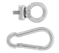 Hemobllo Accessoire Auvent Camping Acier Inoxydable Crochet à Ressort pour Rail de Store Caravane Camping-Car Tente Bateau et Kayak Léger et Compact Facile à Fixer et Retirer