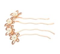 Hemobllo Accessoire de Coiffure Perles et Chic en Alliage Or Mariage Épingle à Cheveux Confortable pour Robe de Soirée Formelle