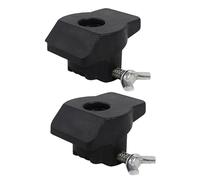 Hemobllo Accessoire de Guide de Ponçage 2 Pièces pour Mini Perceuse, Positionneur de Meulage en Acier au Carbone Noir, Contrôle de Profondeur Ajustable pour Surfaces Plates et Inclinées