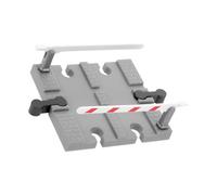 Hemobllo Accessoire Voie Ferrée Miniature DIY Barrière de Piste de Train Simulée Bloc Routier pour Circuit Train Éducatif Compatible Modélisme Ferroviaire Barrière Décorative pour Jeux