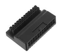 Hemobllo Adaptateur ATX 24 Broches à Angle Droit 90° pour Carte Mère Connecteur d'alimentation Coudé PC DIY Composant Informatique Compatible Boîtiers Compacts Gestion Efficace Câblage