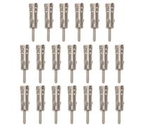 Hemobllo Adaptateur d'Antenne pour Autoradio Voiture 3 Broches Lot de 20 Pièces Connecteur Iso vers Din Compatible FM Am Installation Facile Amélioration Réception Radio Solide et