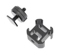 Hemobllo Adaptateur en Alliage D'aluminium Noir pour Griffe Flash Support de Trépied 1/4 Variable et Réglable Facile à Installer pour Accessoires Photo