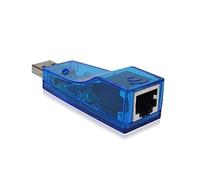 Hemobllo Adaptateur Ethernet USB 2.0 vers Rj45 pour PC et Ordinateur Portable Connecteur Réseau Local USB Adaptateur LAN 10/100 Plastique Compact Compatible Systèmes Linux et Autres