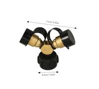 Hemobllo Adaptateur Gaz pour Réservoir Pol Connecteur Y Robuste et Étanche Compatible Barbecue Camping et Brasero Installation Facile