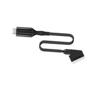 Hemobllo Adaptateur Scart vers Vidéo Câble Convertisseur Audio Vidéo Évolutif Compatible Tv Vhs Dvd