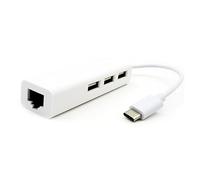 Hemobllo Adaptateur USB-c vers Ethernet avec Port LAN Et Hub Ports USB pour Connexion Réseau Stable Et Transfert De Données