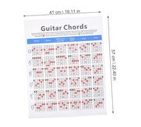 Hemobllo Affiche Apprentissage des Harmonies de Guitare et Ukulélé pour Débutants Diagrammes Clairs Référence Pratique et Visuelle pour Pratique