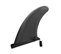 Hemobllo Aileron de Surf Gonflable Noir 18X32X215 CM Palpeur d'eau Détachable en Nylon et Plastique Accessoire Sup Marin Coulissant pour Paddle et Planche de Surf