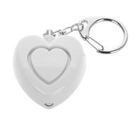 Hemobllo Alarme Portable Forme de Cœur avec LED Porte Clés de Sécurité pour Femmes Alarme Sos Étanche Bouton pour Protection Extérieure