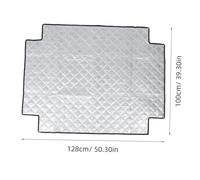 Hemobllo Aluminum Foil Insulation Cover Sun Blocking Refrigerator Topper for Mini Fridges Outdoor Freezers and Beverage Coolers Easy to Install and Protection