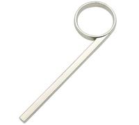 Hemobllo Anneau Coulisse en Métal Argenté pour Trompette, Accessoire de Remplacement Solide, Bague de Traction pour Doigt, pour Concerts et Répétitions