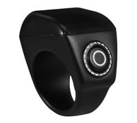 Hemobllo Anneau de Compteur Intelligent Noir ABS Rappels Silencieux | Compteur de Prières et Tours, Usage Sport ou Inventaire, Fonctionne en Milieu Humide, Câble de Charge Inclus