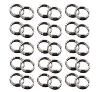 Hemobllo Anneaux Métalliques pour Vol de Fléchettes 100 Pcs en Alliage de Zinc Robuste, Bagues de Poteau Protectrices pour Ailerons de Queue, Accessoires Polyvalents pour Jeux en Salle