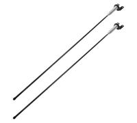 Hemobllo Antenne Décorative Moto Vélo 2 Pièces Noir Fibre de Verre | Acier Inoxydable, Usage Décoration et Cyclisme, Compatibilité Polyvalente pour Véhicule et Dirt Bike
