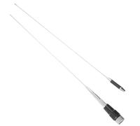 Hemobllo Antenne pour Radio CB Marine Pliable en Métal et Plastique Argenté, Solide et Robuste, pour Bateau et Radio Portative