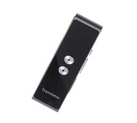 Hemobllo Appareil de Traduction Vocal Instantané Multifonction en Métal 800mah Compatible Multilingue pour Affaires et Apprentissage