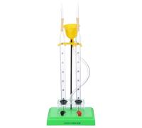 Hemobllo Appareil Électrolyse de Eau pour Laboratoire et École Dispositif Éducatif Plastique Démonstration Production Hydrogène et Oxygène Unité Électrolyse Polyvalente pour Usage