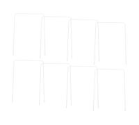 Hemobllo Arceaux de Croquet en Fer Blancs 8 Pièces pour Pelouse | Jeu Intérieur et Extérieur, Montage Rapide, Usage Multiple, Format Portable, Lot de 8