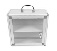 Hemobllo Armoire Murale Médicaments Capacité Étendue Boîte Rangement Transparent pour Maison Bureau Jardin Organisateur Verrouillable Économiseur Espace