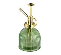 Hemobllo Arrosoir Vaporisateur Verre Rétro Vert et Doré Grand Volume avec Bec Long pour Plantes Intérieur et Extérieur Brumisateur Pompe Pratique pour Jardinage Vintage