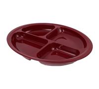 Hemobllo Assiette Compartimentée en Silicone Anti-éclaboussures et Anti-brûlures pour Personnes Âgées, Adaptée aux Habitudes Alimentaires et Réutilisable