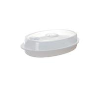 Hemobllo Assiette Vapeur Micro-ondes pour Poisson avec Couvercle Chauffage Rapide et Saine Plat Polyvalent pour Légumes et Raviolis Ustensile Pratique pour Maison