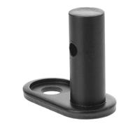 Hemobllo Attache Vélo Remorque pour Bicyclettes, Acier Noir, Liaison Rapide | Compatible Axe Arrière, Trous Horizontaux et Verticaux, Goupille de Verrouillage, Usage Familial