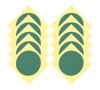 Hemobllo Autocollants Adhésifs pour Manomètre, 10 5 CM Vert Réfléchissant, Étanches, pour Identification sur Jauges de Pression en Environnement Industriel