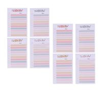 Hemobllo Autocollants Mémo Détachables Colorés, Papier, de 8 Carnets | 50 Feuilles par Carnet, Adhésif Fort et Amovible, pour Étudiants, Planning, Tableaux et Cahiers