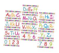 Hemobllo Autocollants Muraux Alphabet et Chiffres Colorés pour Garçon Fille Décoration Éducative Créative pour Chambre Garçon Fille Stickers Muraux Apprentissage pour Salle de Jeux et
