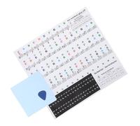 Hemobllo Autocollants Piano Touches et Clavier Électronique Notes Colorées Amovibles pour Débutants Protection Transparente Sans Résidu Guide Musical Facile à Appliquer et Réutilisable
